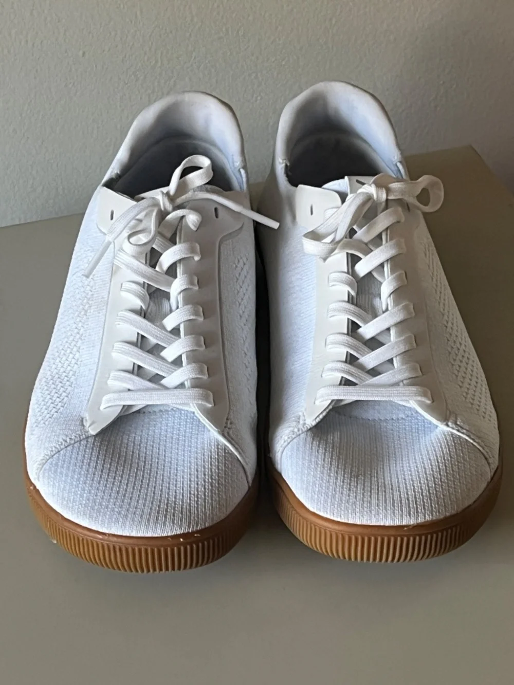 Flux Adapt Knit Trainers White/Gum M10 W11 Zero Drop Wide Toe Box Breathable
